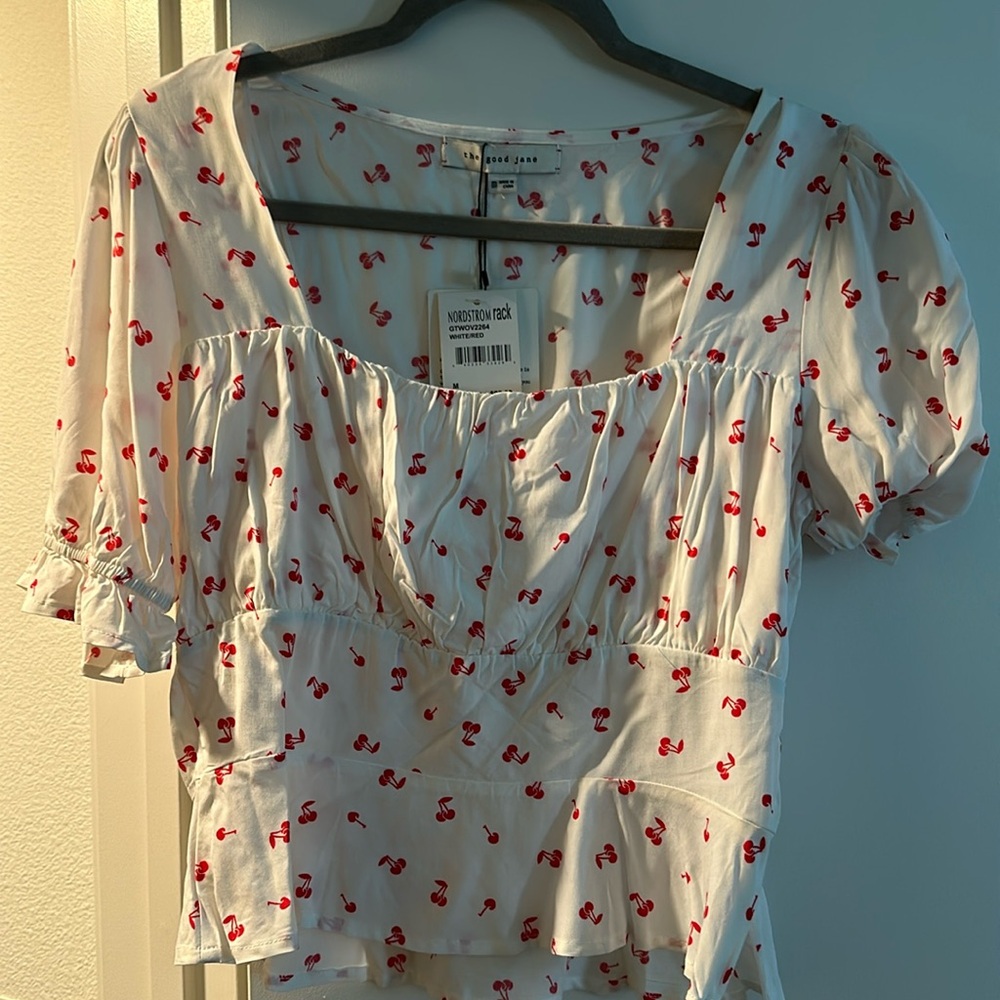 The Good Jane Cherry Crop Top